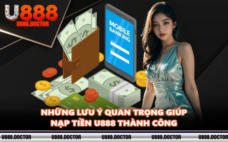 Những lưu ý quan trọng giúp nạp tiền U888 thành công
